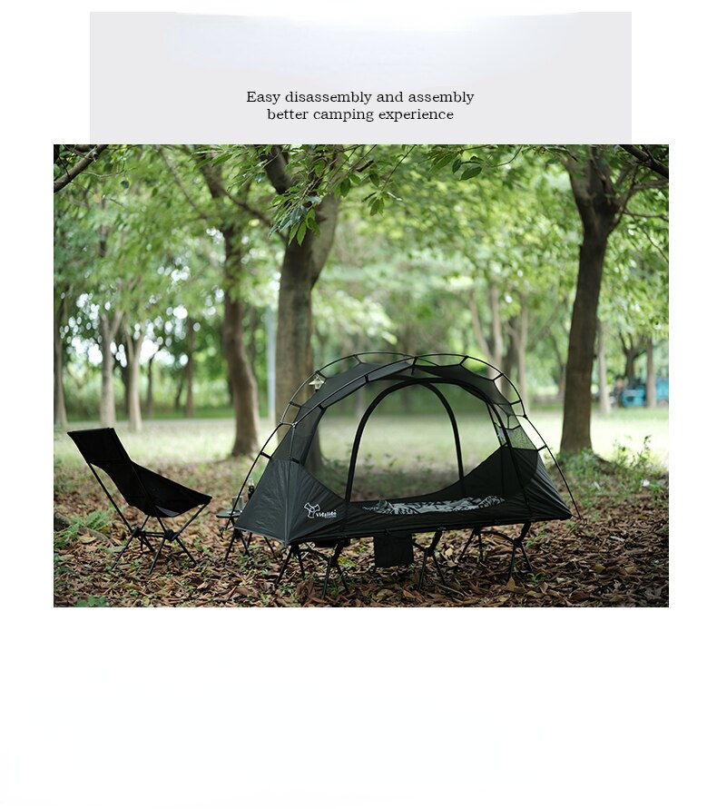 Cheap Goat Tents Vidalido Single Person Outdoor Camping Bed Tent Lightweight and Convenient Net Anti mosquito Portable Aluminum Alloy Pole Inner   